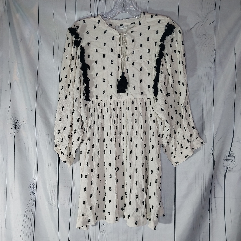 Masai Copenhagen Boho Hippe V-Neck Top/ Mini Dress Size M